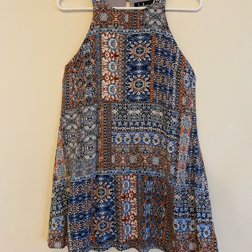 Lulus Geometric Print Swing Dress